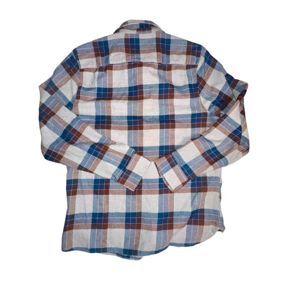 Madewell Perfect Fit Mens Steel Check Sunday Flannel Button up Shirt Size M - Picture 3 of 6